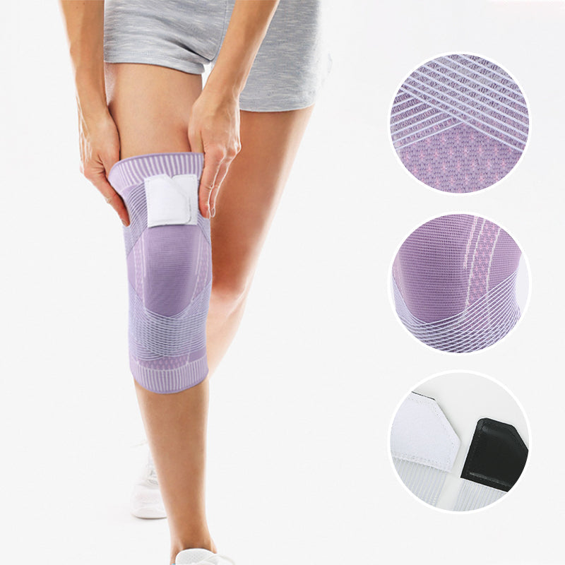 "Justerbare nylon knebeskyttere i blått, komfortabel og pustende design, med justerbar stropp for optimal støtte"