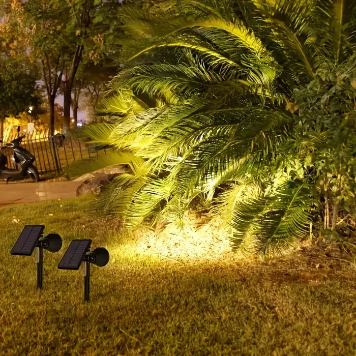 Fleksibelt solcellelys med justerbar vinkel, perfekt for målrettet hagebelysning og stemningsskapende uteområder.