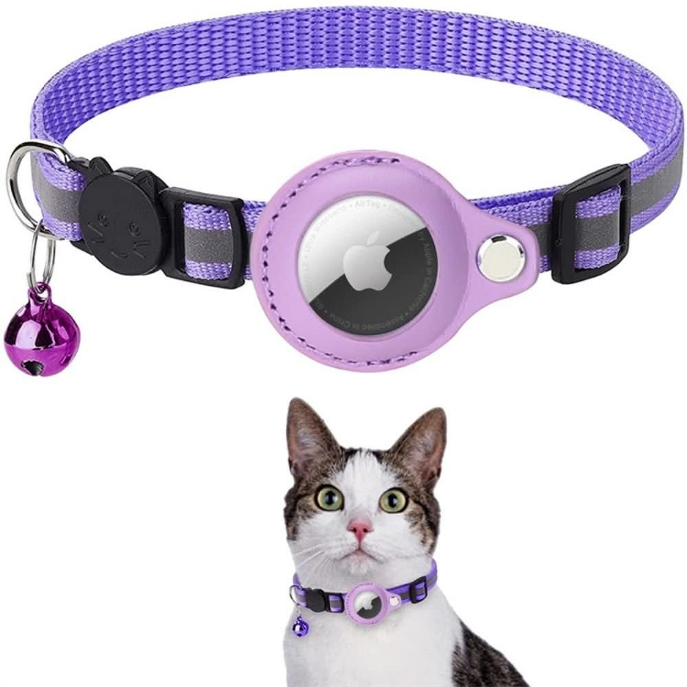 Katt halsbånd med rask utløsning, justerbart, reflekterende materiale og GPS-tracker-kompatibelt, sikrer din katt.