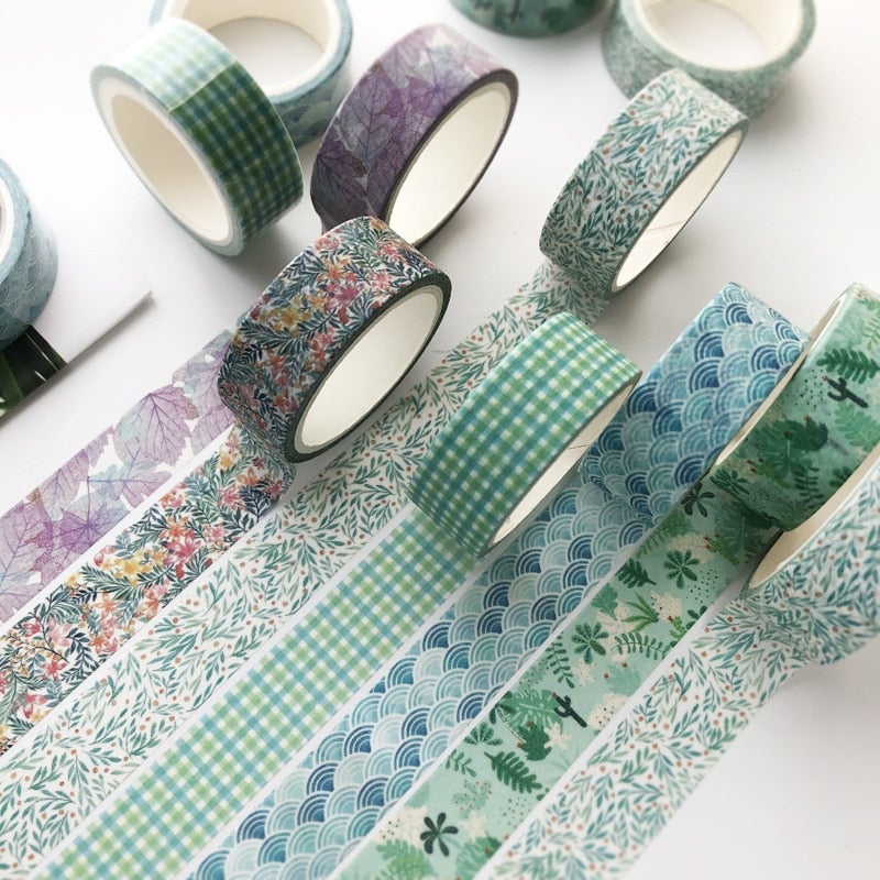 Skrapbok essensielt: 5 ruller kawaii washi-tape, perfekt for personlige prosjekter.
