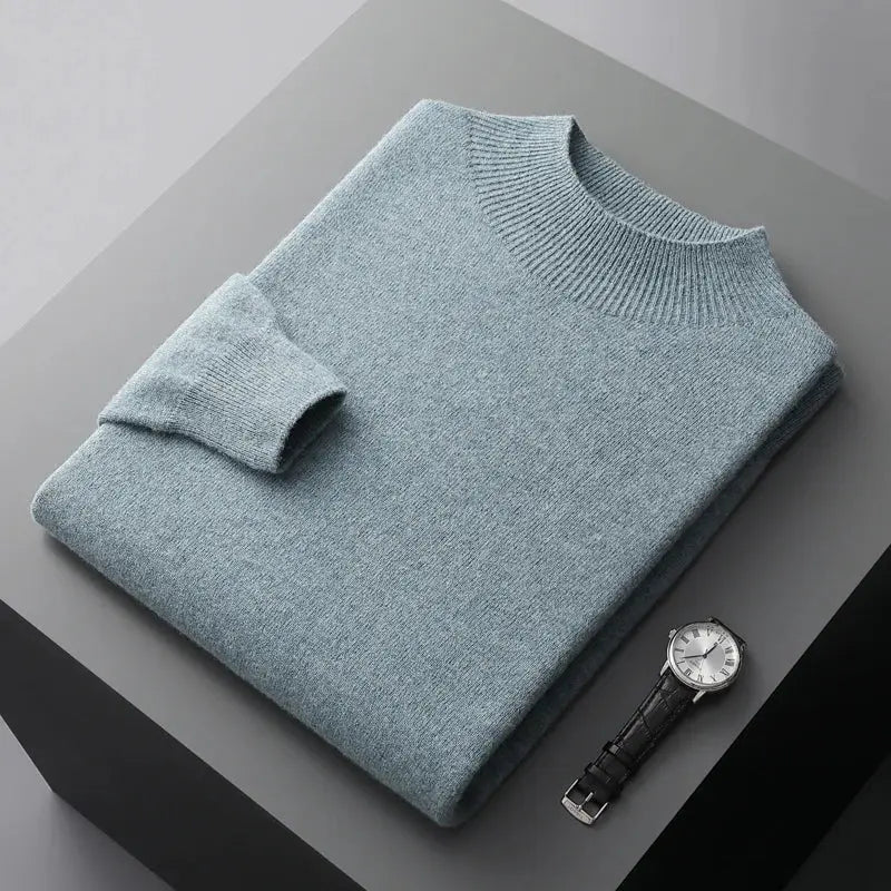 Allround herregenser med rund hals, enkel design, stilren og komfortabel.