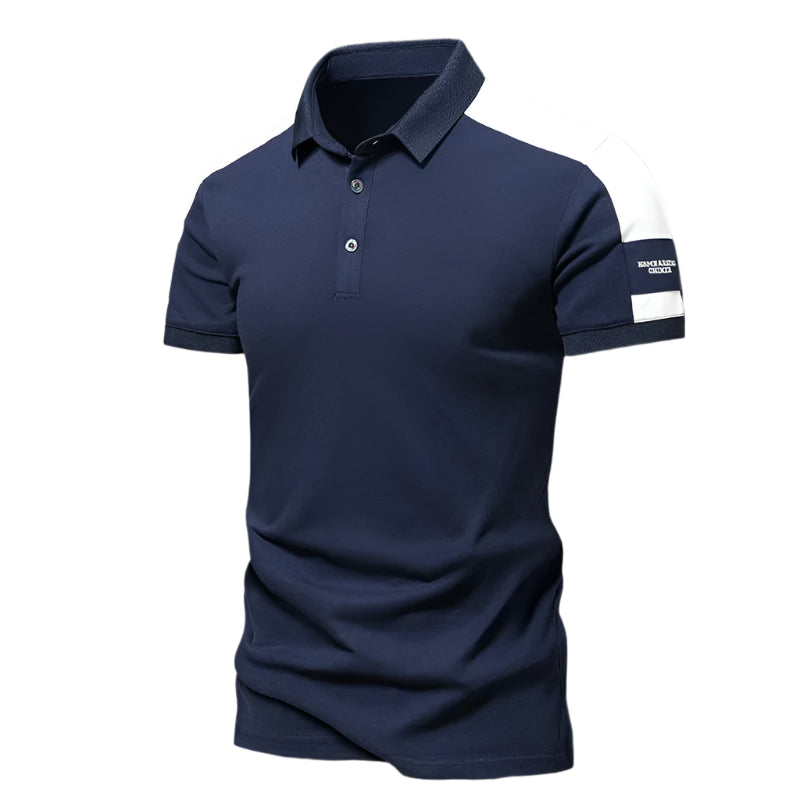 Lys grønn herrepolo, kortarmet og komfortabel. En casual polo for menn, perfekt for sommerlige hverdager.