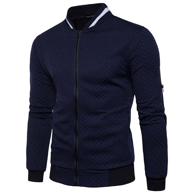 En moderne herre genser med glidelås, perfekt for både fritid og en stilig hverdagslook.
