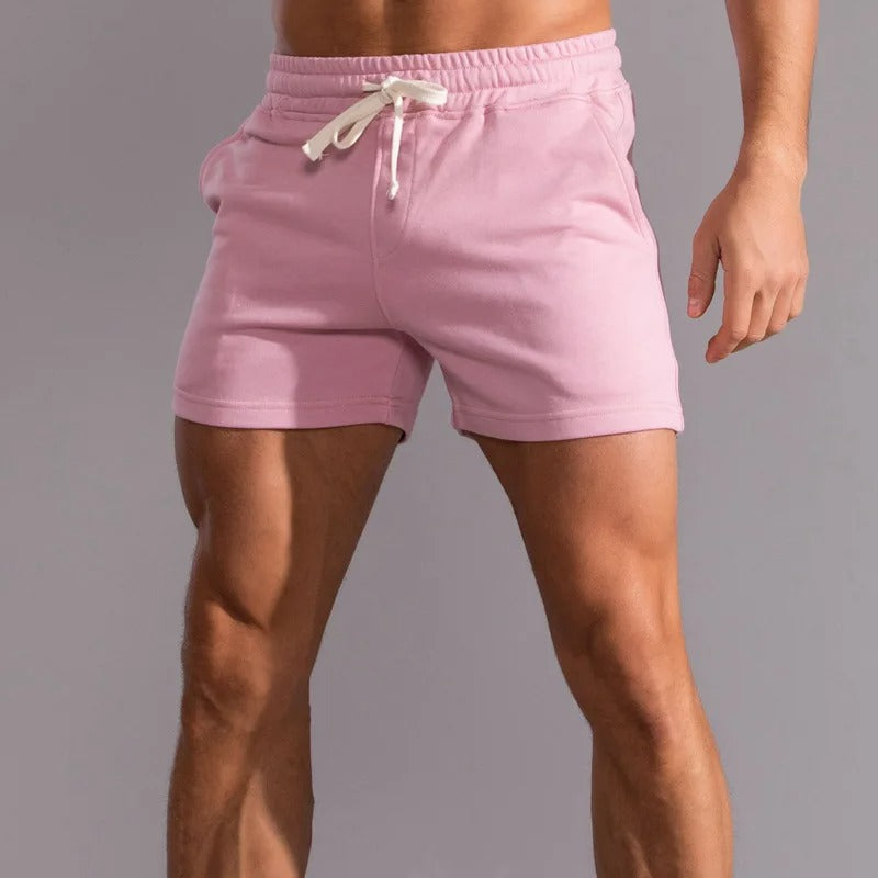 Grå herreshorts for menn, perfekt for hverdagsbruk. Komfortable, casual sommershorts som passer til det meste.
