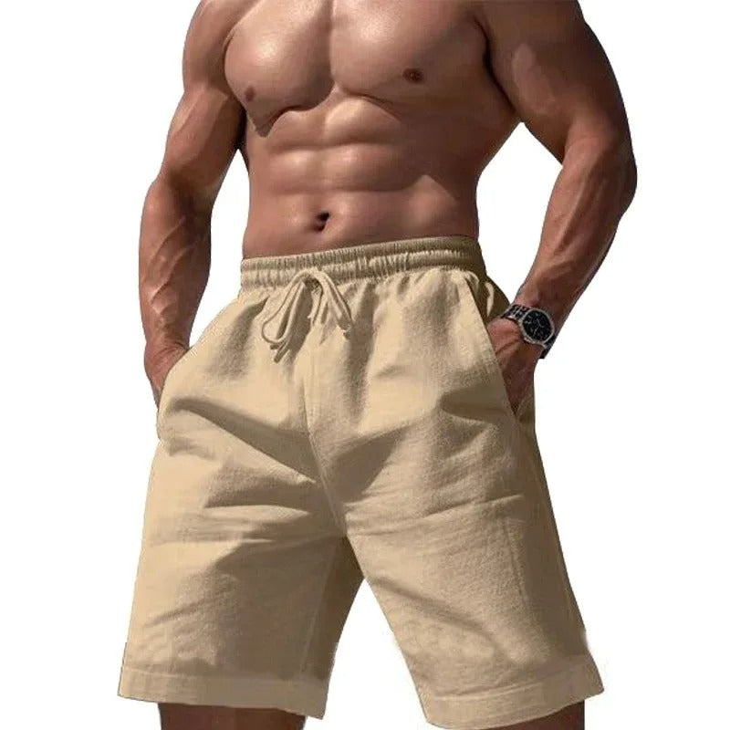 Komfortable herreshorts med elastisk midje, perfekt for sommerbruk og avslappet hverdagsstil.