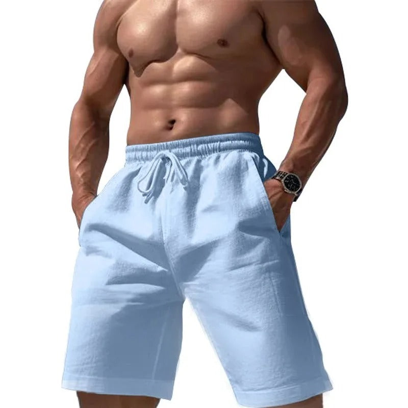 Stilige casual herreshorts med elastisk midje, flott for sommerdager og hverdagsbruk.
