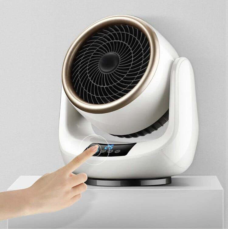 Energieffektiv romvarmer; kompakt varmevifte for små rom og behagelig temperatur.