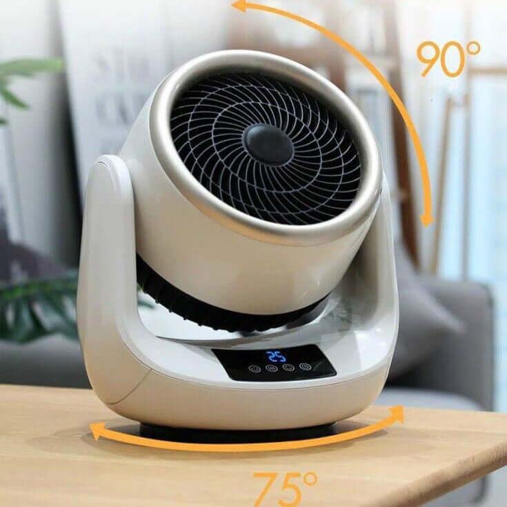 Moderne mini varmeovn som gir hyggelig og rask varme, perfekt for kalde dager hjemme.
