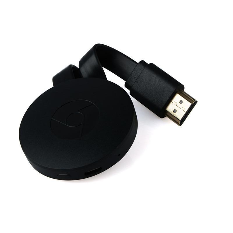 Kompakt, rund strømenhet for 1080p HD videostrømming direkte til TV, kobles via HDMI, fungerer med smarttelefoner.