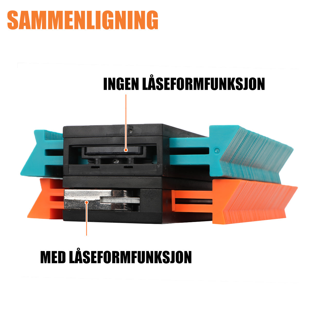 "Konturmålingsverktøy av ABS-plast for presis formduplisering. Ergonomisk design, ideell for trearbeid og bilprosjekter."