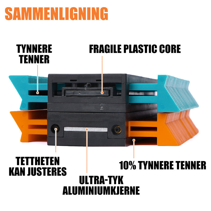 "Konturmålingsverktøy i ABS-plast. Låsemekanisme; ideell for presis formkopiering i trearbeid og bilprosjekter."