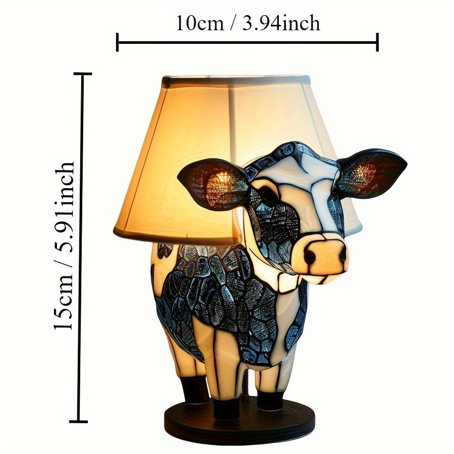 Kuformet nattlys for barnerommet. Dekorativ og koselig bordlampe som gir et mykt og behagelig lys.