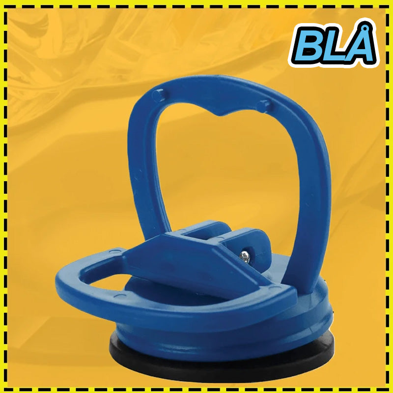 Kraftig blå sugkoppløfter for enkel bil bulkreparasjon med ergonomisk håndtak og gummi for solid grep.