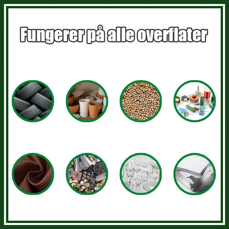 "Kraftig Mighty Universal Lim på flaske med spiss dyse, ideell for presisjonsliming av diverse materialer."
