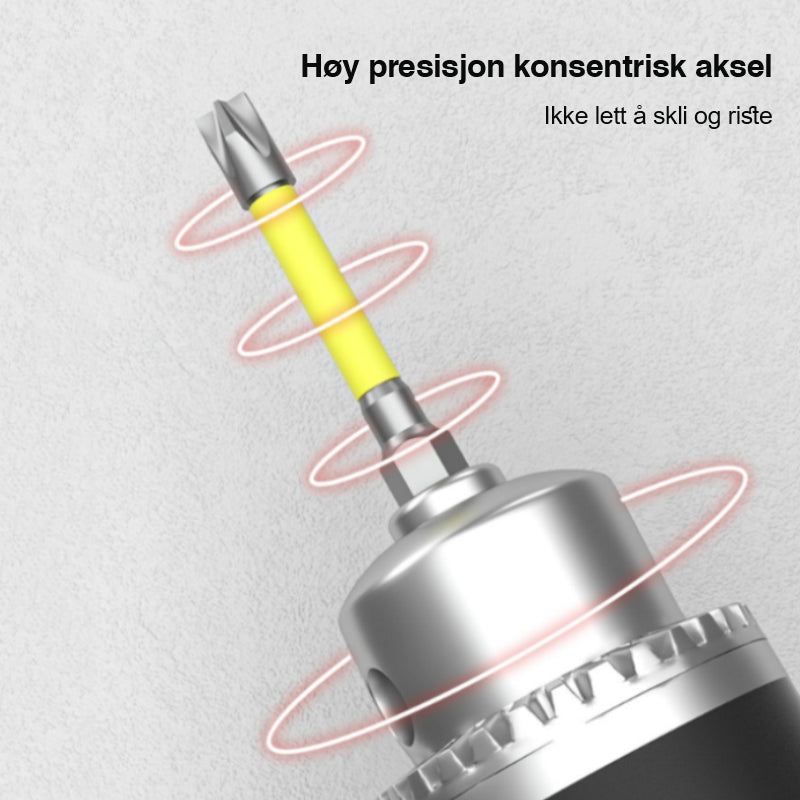 "Kryss og slissede skrutrekkerbits av S2 stål, 10 stk, med presisjonshoder for elektrikere, verktøy for presisjonsarbeid."