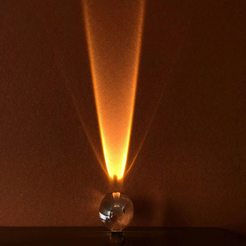 Magisk krystall nattlampe med LED lys, forvandler ethvert rom til en fredelig stjernehimmel.