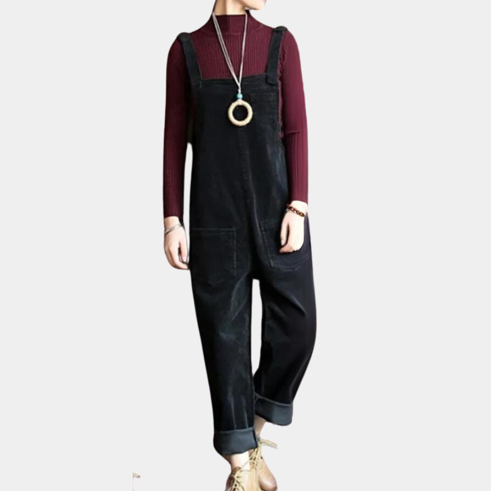 Løs passform jumpsuit for kvinner, komfortabel og allsidig for en avslappet hverdagslook.