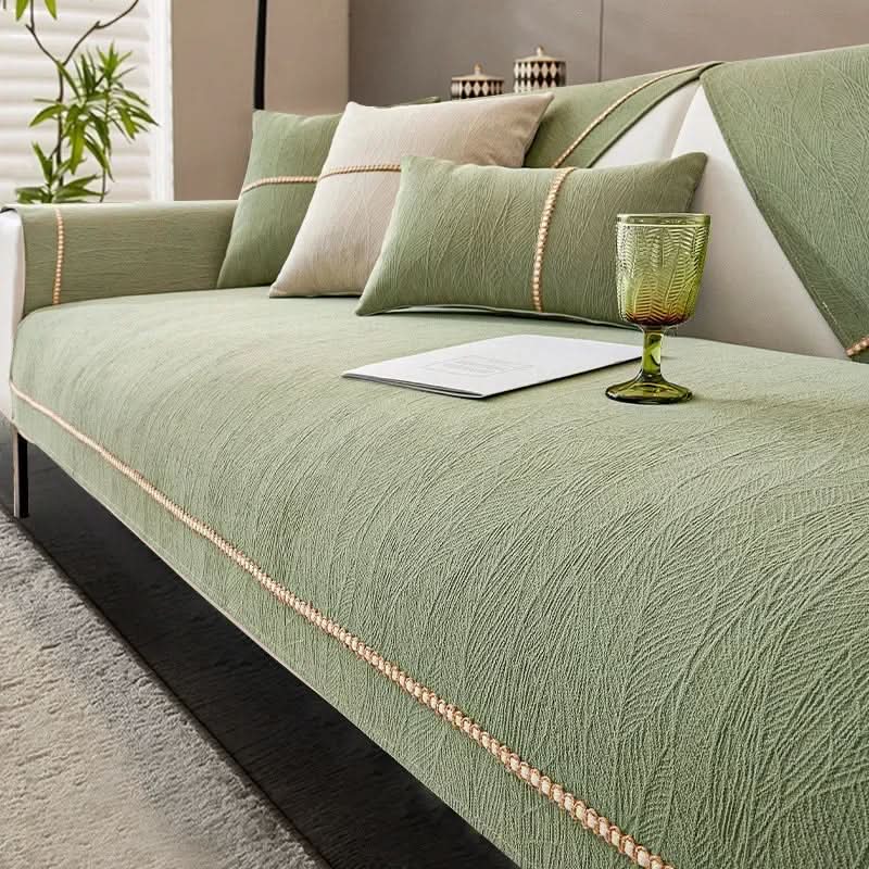 Slitesterkt L-formet sofabeskyttelse. Gir langvarig beskyttelse for din sofa. Robust boligtekstil.