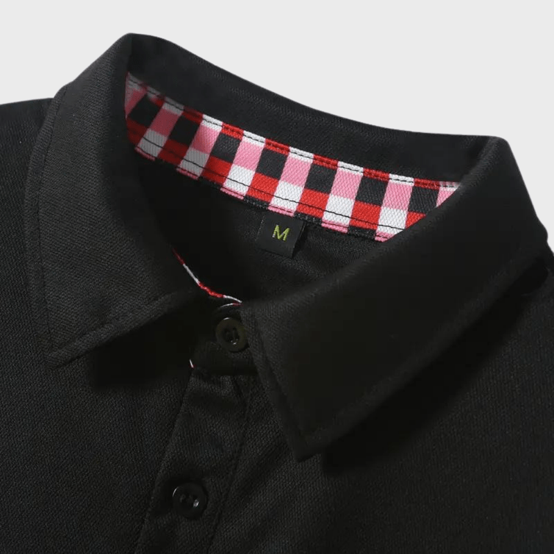 Pustende langermet t-skjorte i polyester for menn, egnet for vår, høst og vinter.