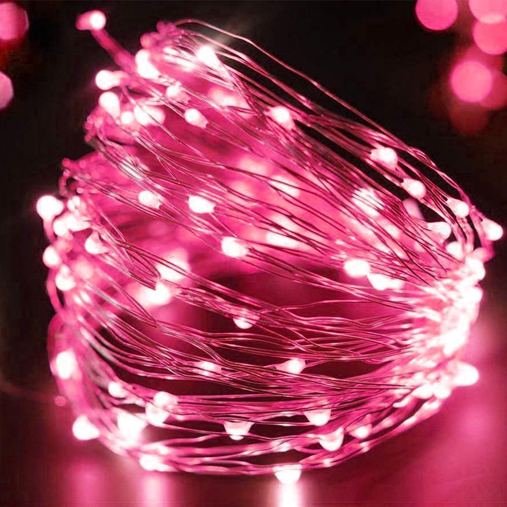 "LED-flaskelys, varm glød, fleksibel sølvtråd, DIY dekorasjon for hjem og fest, batteridrevet, ulike fargevalg"