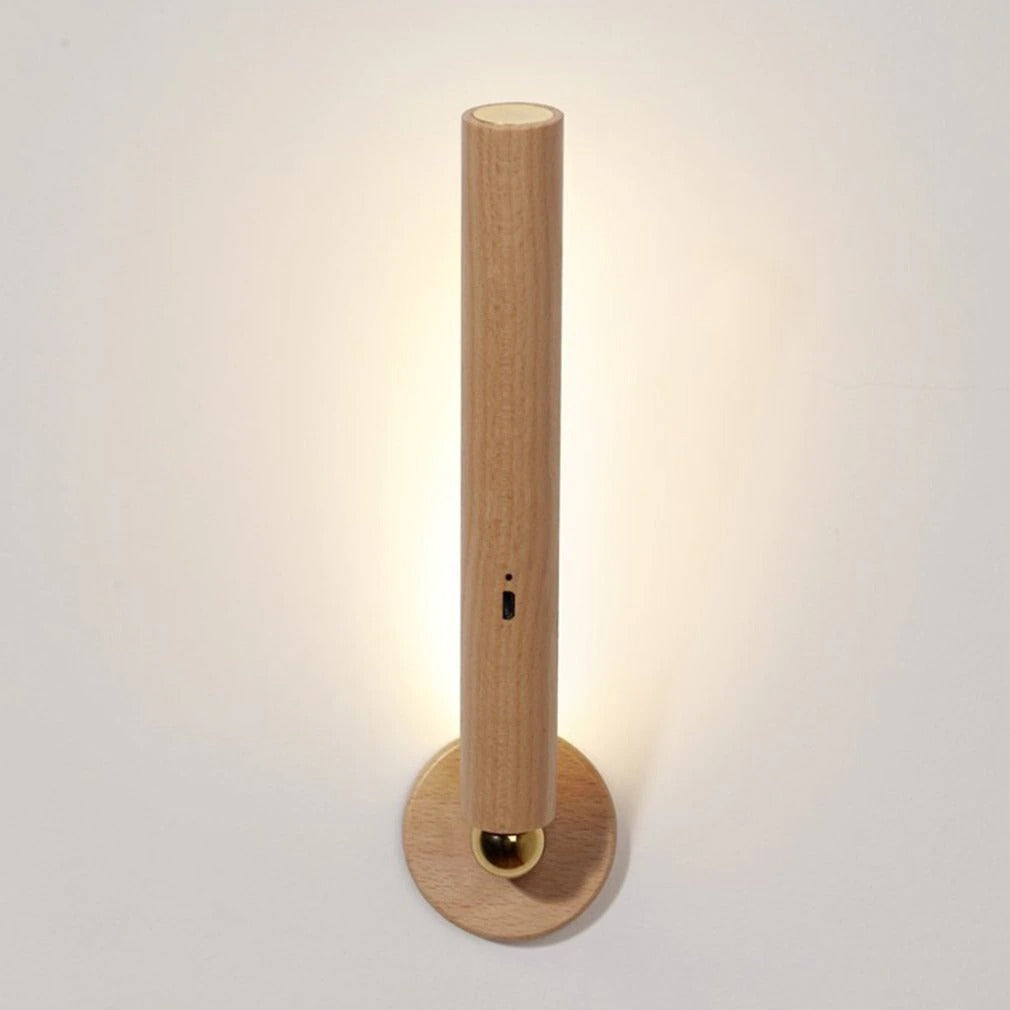 Justerbar tre LED vegglampe med magnetisk base, ideell for fleksibel interiørbelysning
