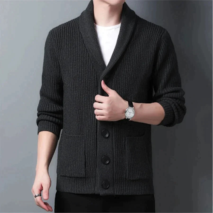 MAILLON - Men's Cardigan Sweater with Buttons