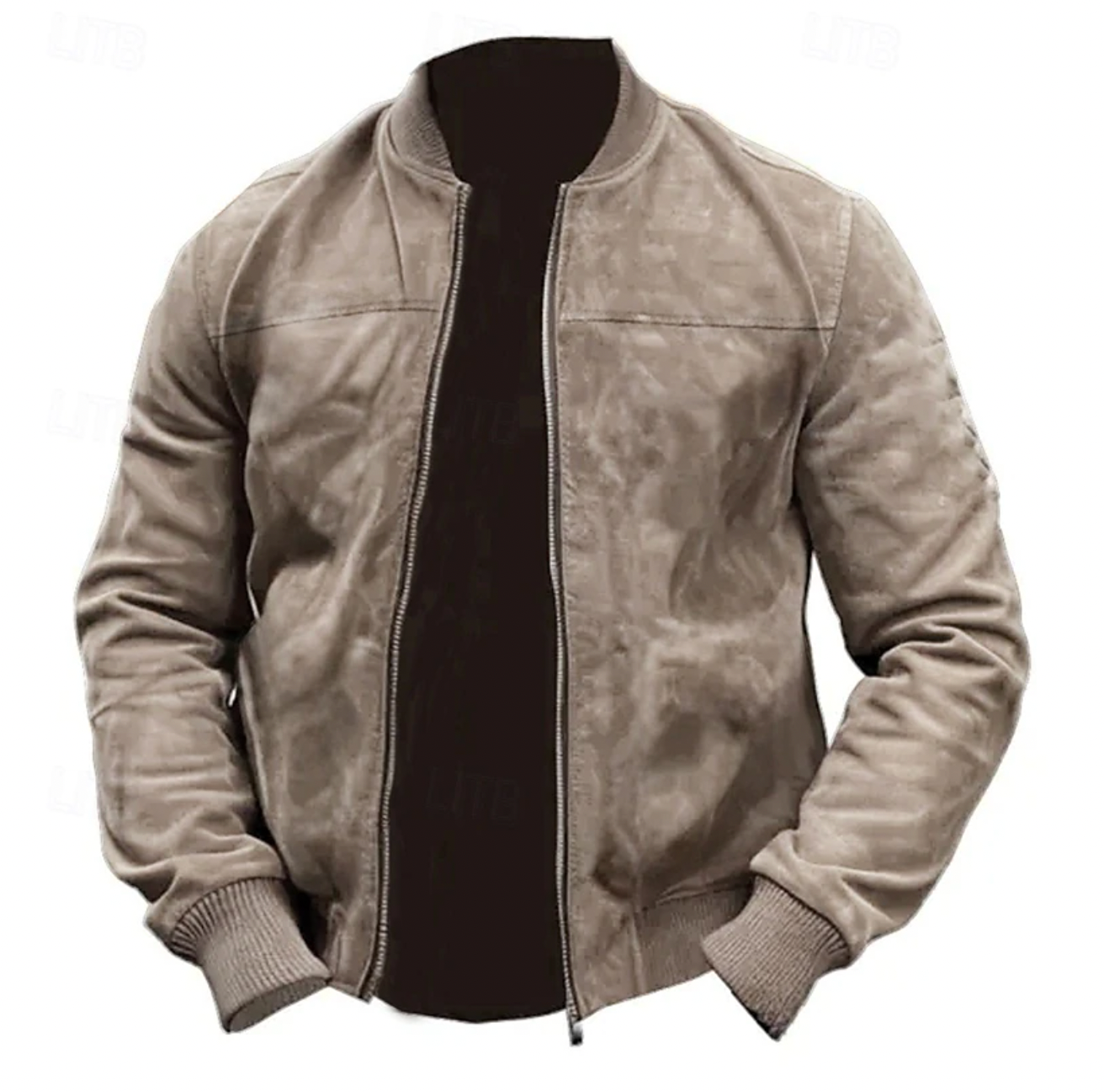 Lett bomberjakke for menn, ideell vår- og høstjakke for en casual og elegant stil.