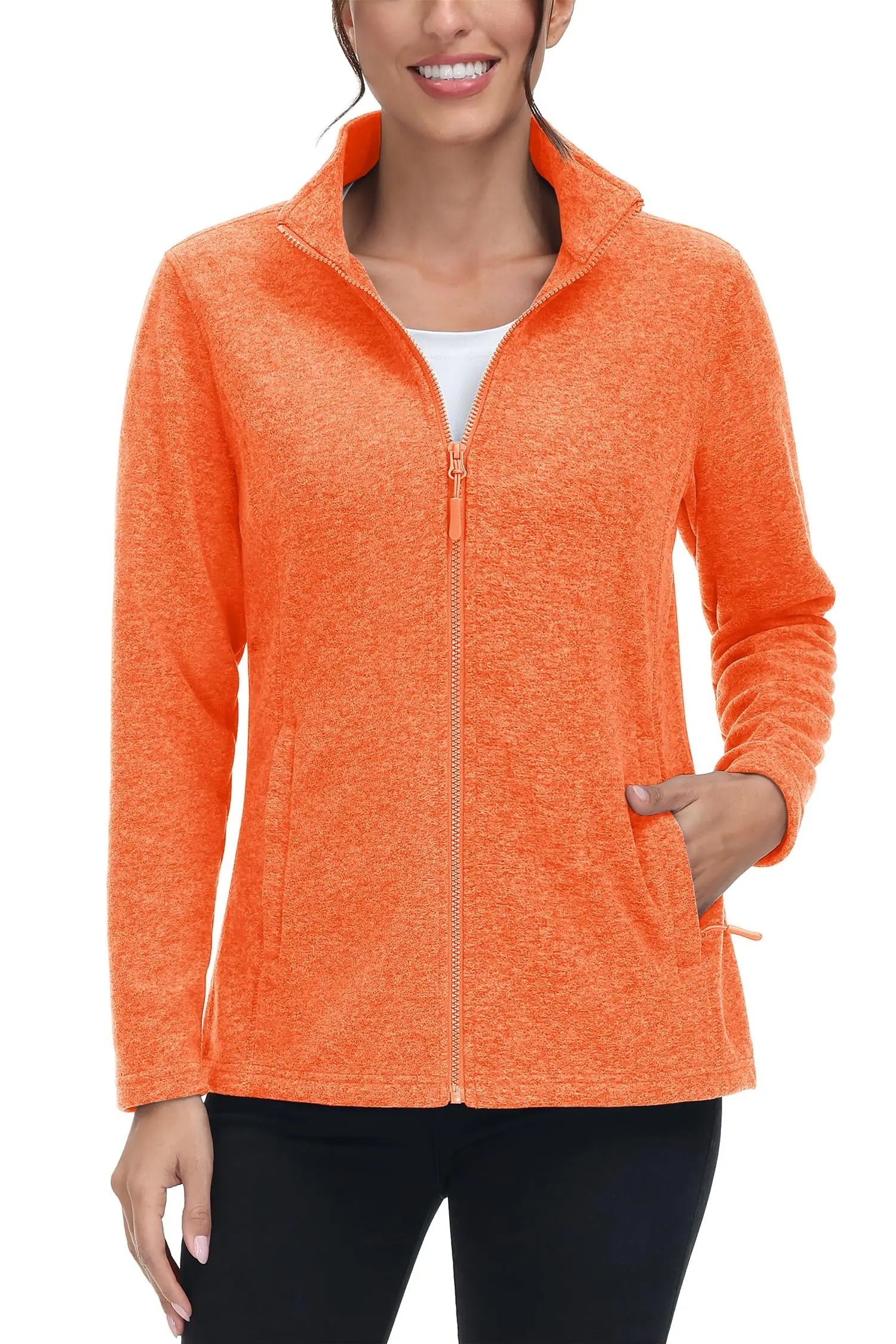 Lett hverdagsjakke for kvinner, perfekt for lagpålag. Komfortabel glidelåsjakke i sporty stil.