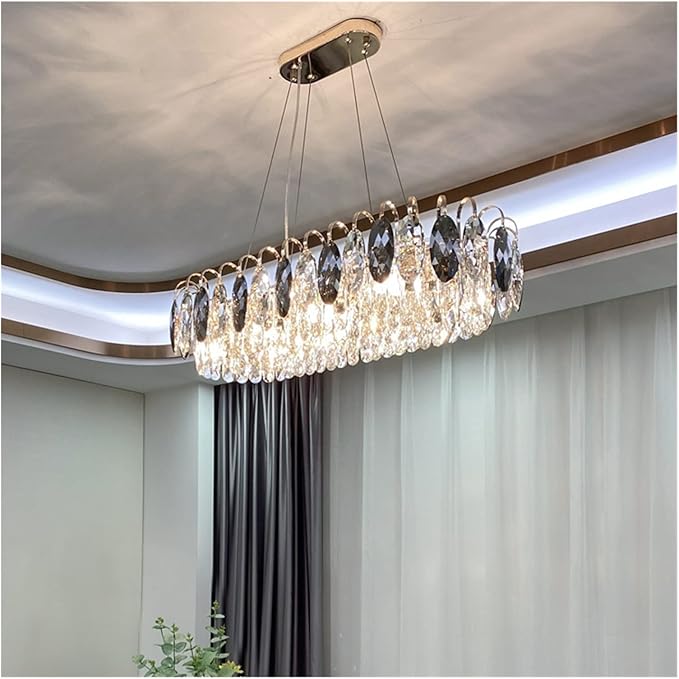 "Luksuriøs K9 krystall lysekrone i elegant design med flerlags krystaller og moderne stil for takbelysning."