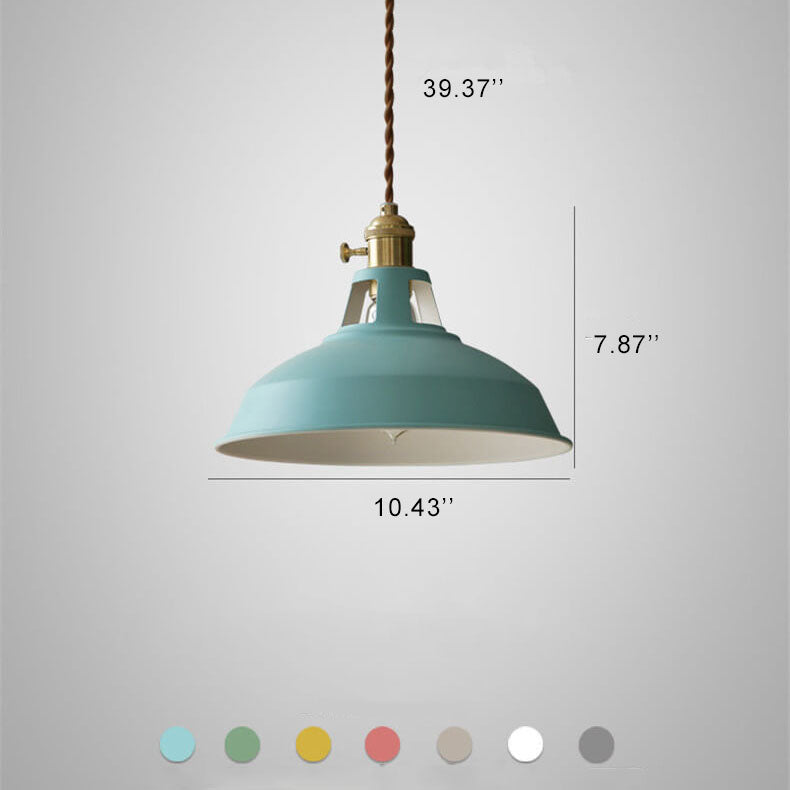 "Luksuriøs nordisk pendellampe i blå med industrielt design og minimalistisk stil, justerbar lengde for moderne hjem."