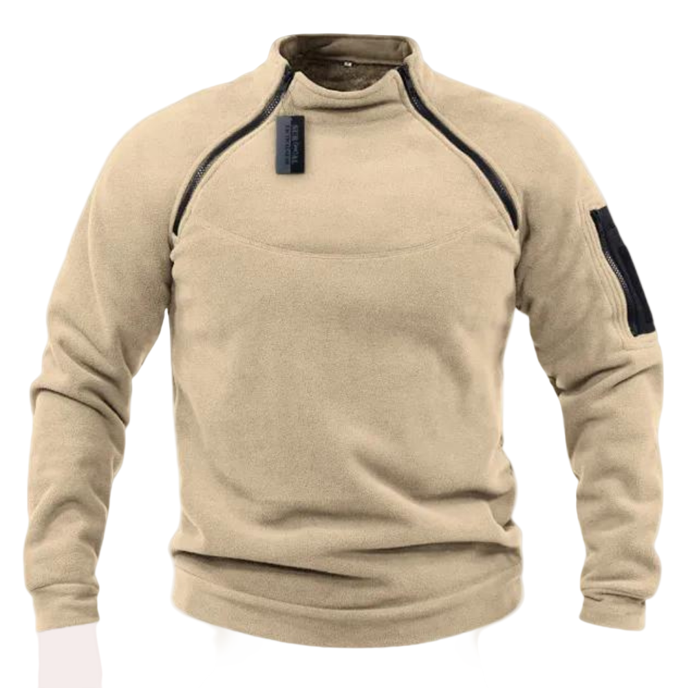 Mørkegrå herresweater med stretch, komfortabel og avslappet stil for menn. Perfekt til hverdagsbruk.