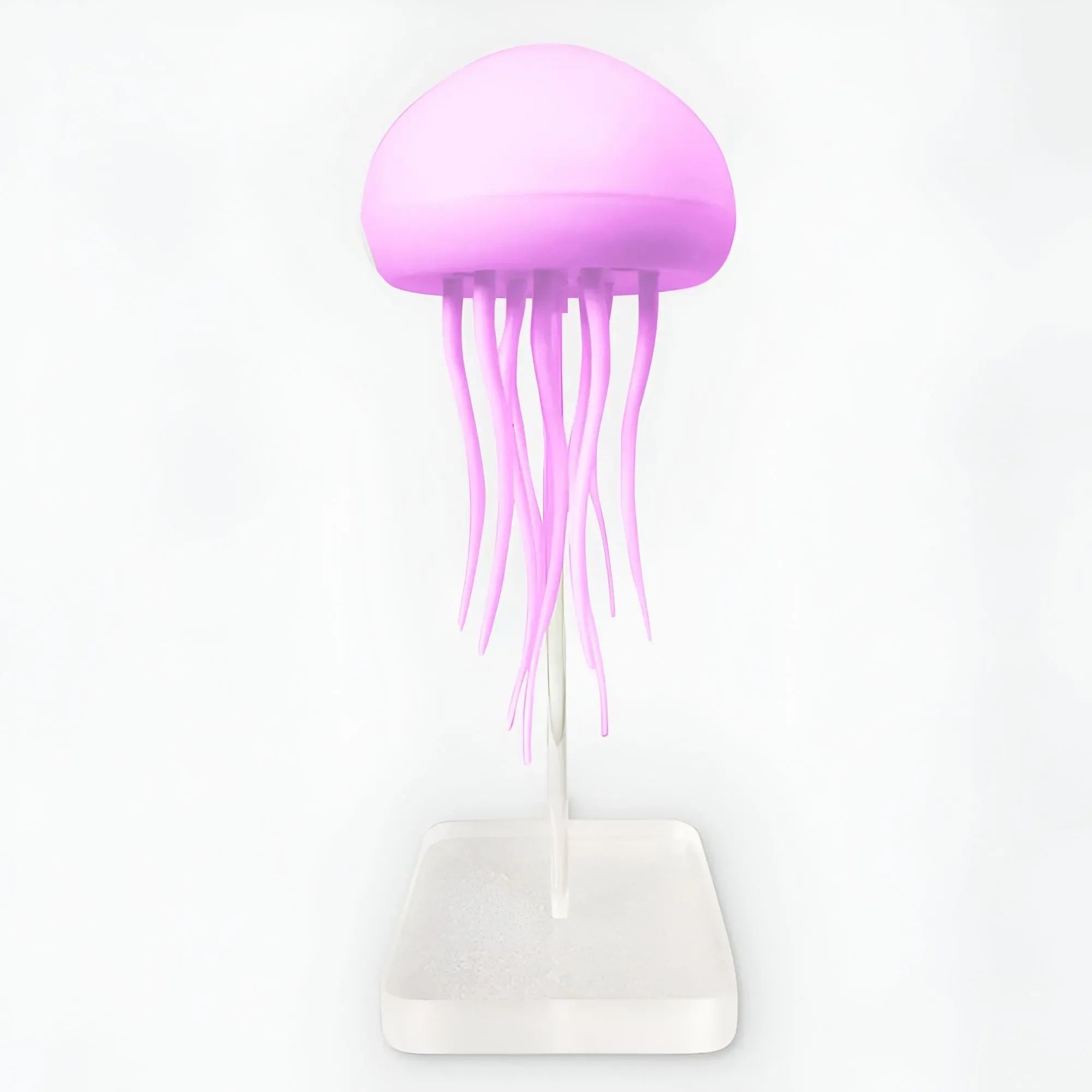 Fargerik LED-bordlampe med medusetema, perfekt for avslapning, romdekor og som beroligende nattlampe.