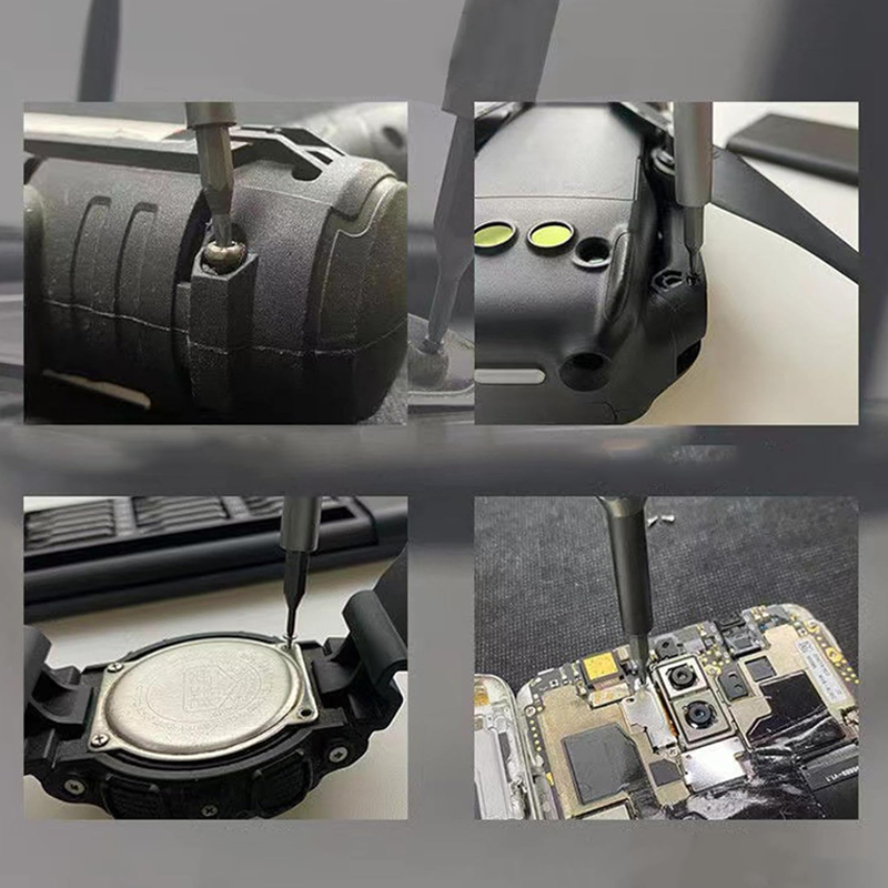 "Magnetisk 24 i 1 presisjonsskrutrekkersett; aluminiumslegering, magnetisk, kompakt design for tekniske oppgaver."