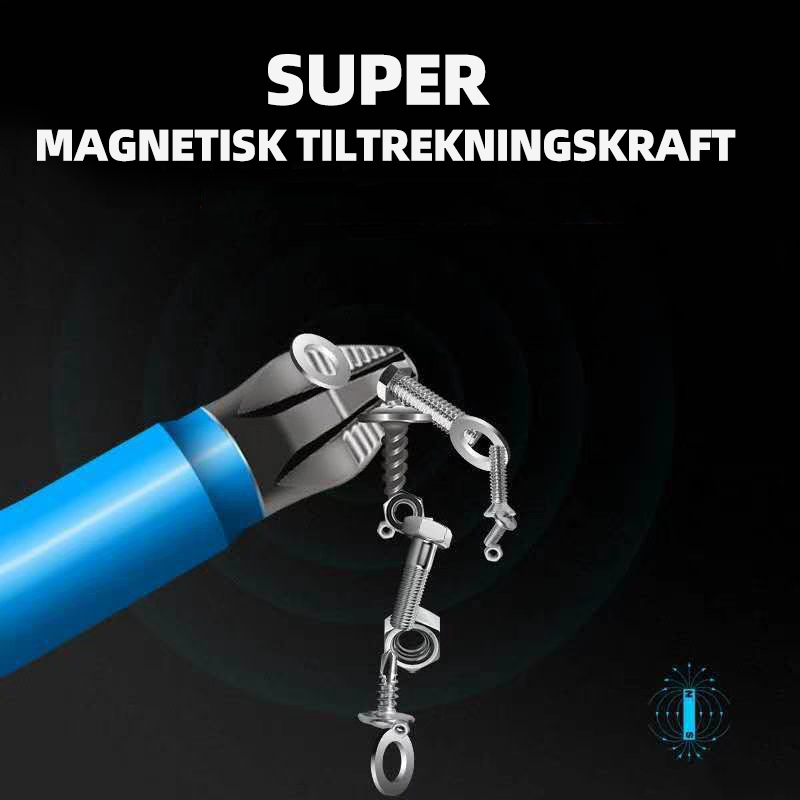 Magnetisk antiskli skruetrekkerbits i S2-stål, kraftig magnet, sort overflate, ideell for presisjonsarbeid.