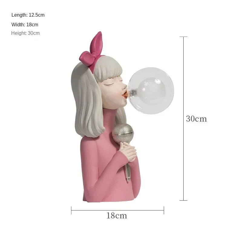 Elegant Bordlampe - Håndlaget Kunstnerisk Design | Artisan Sisters