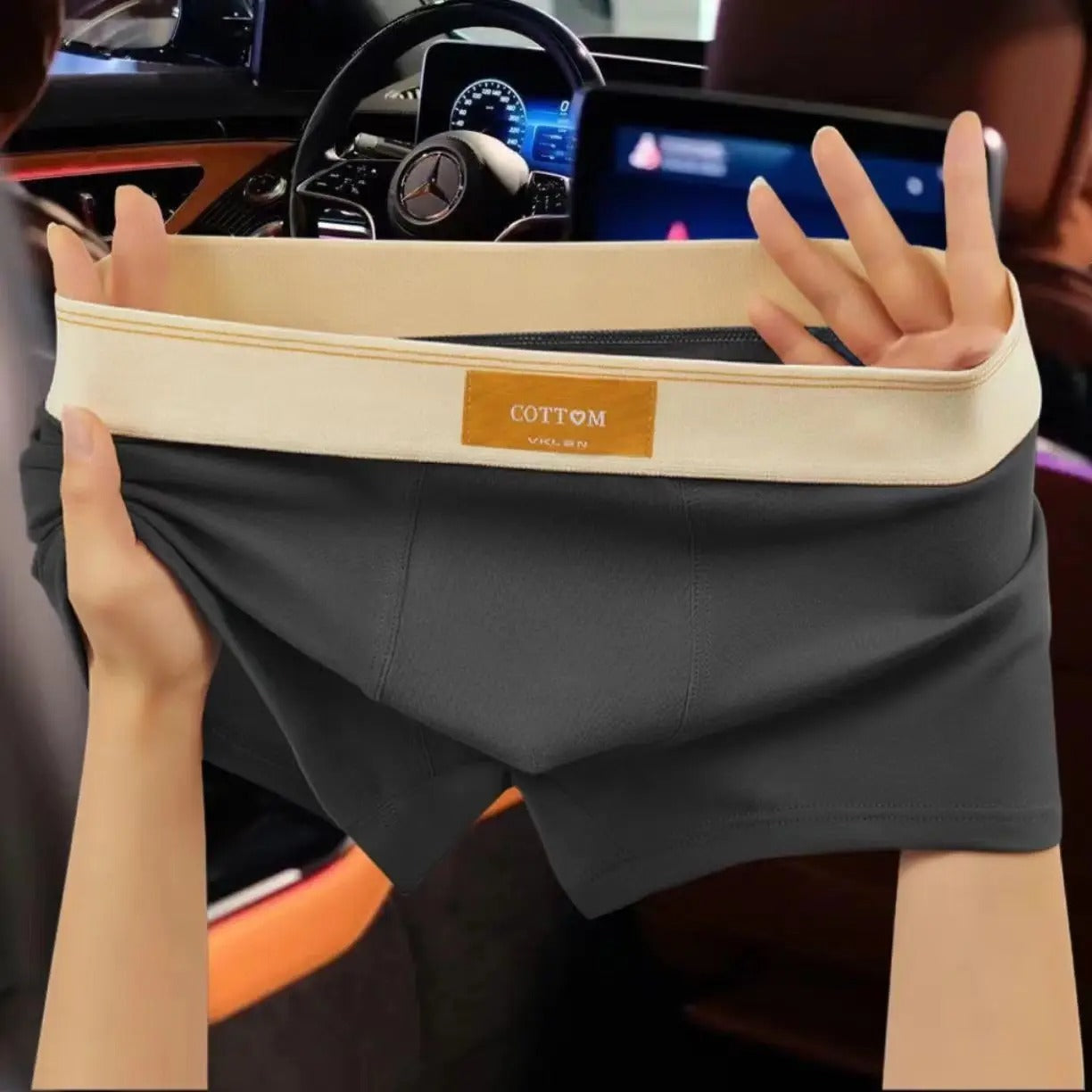 4-pakning Herre Katoen Boxershorts - Pustende og Komfortabel