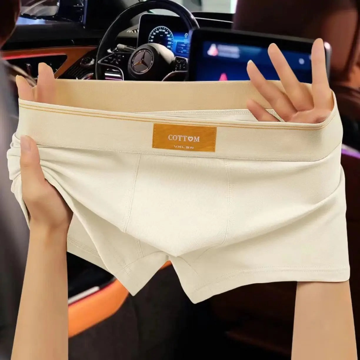 4-pakning Herre Katoen Boxershorts - Pustende og Komfortabel