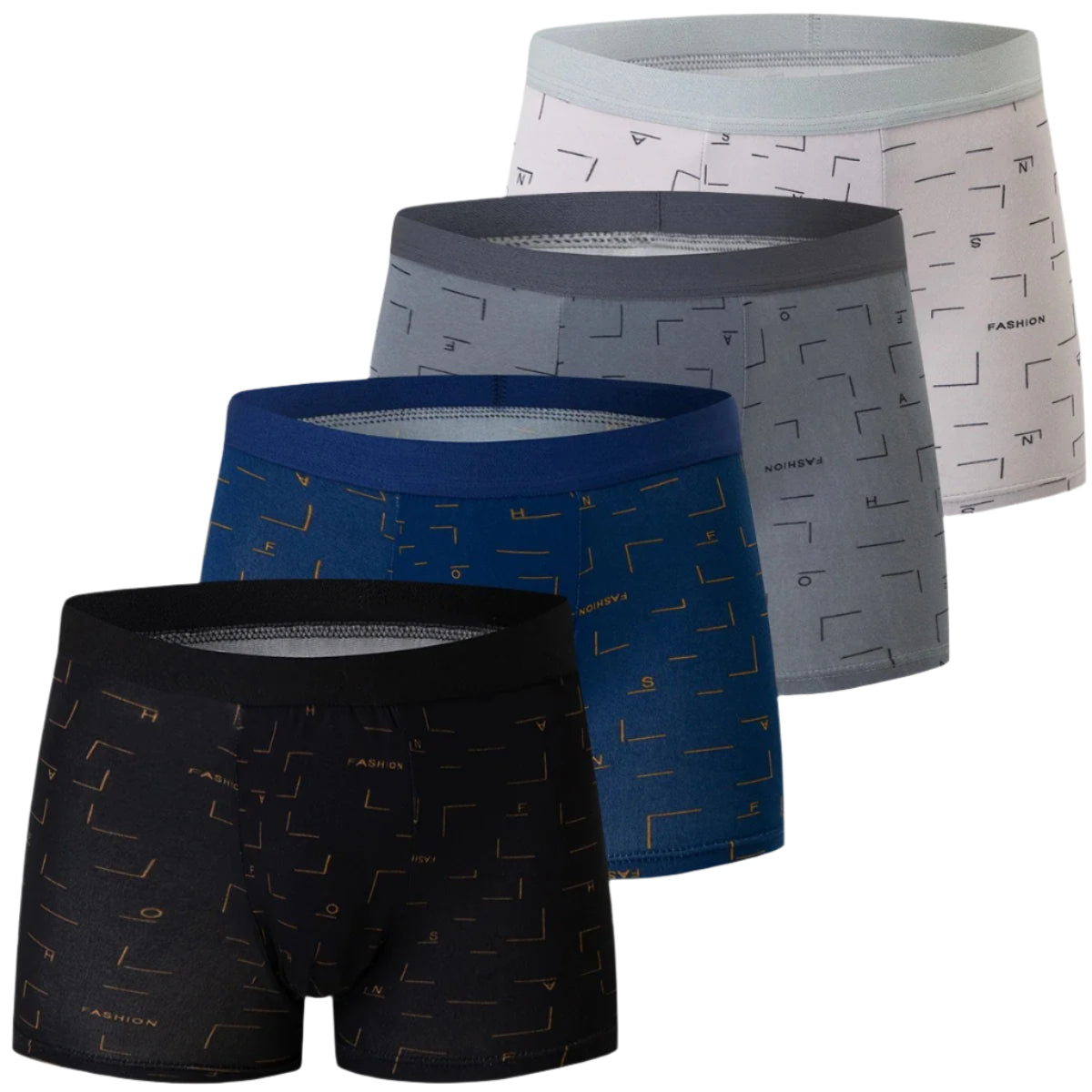 Pustende og komfortable menns boksershorts i 4-pakning. Mykt, elastisk undertøy for optimal hverdags komfort.