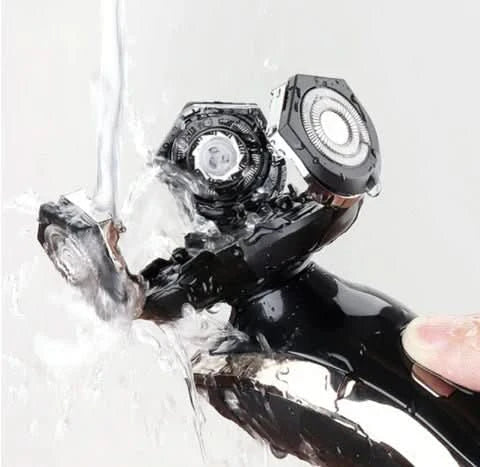 Oppladbar elektrisk barbermaskin for herre, ideell for sensitiv hud