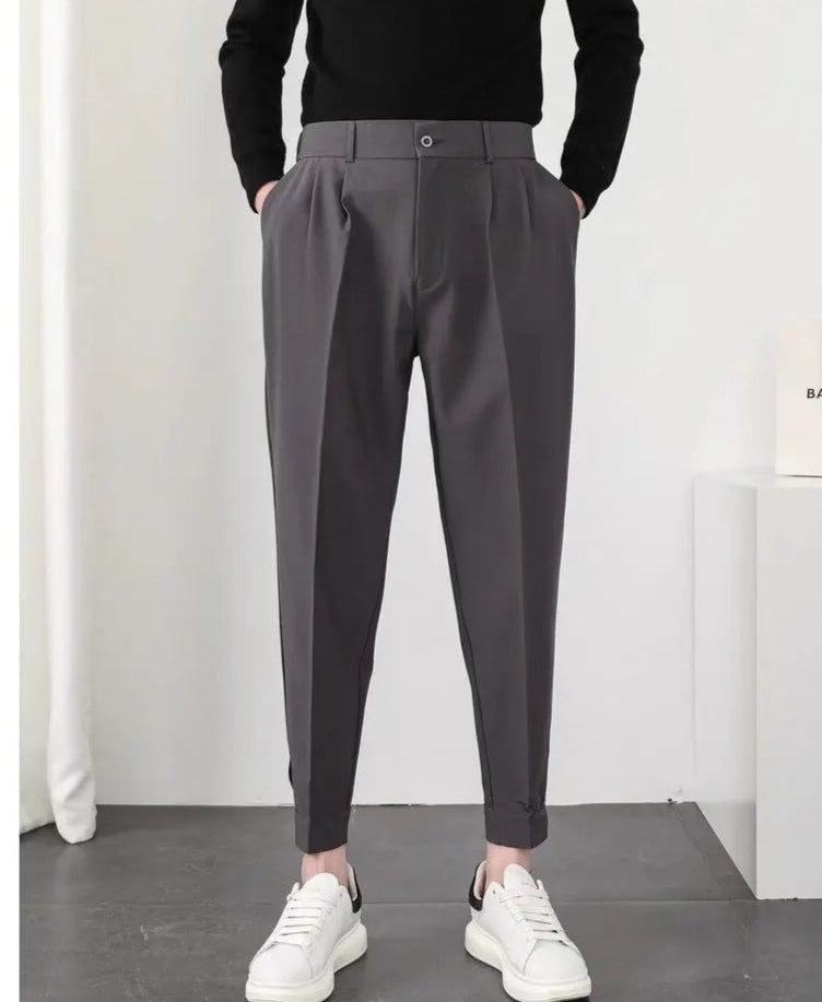 Elegante menns plisserte bukser med tapered passform. Perfekt for en moderne og casual look.