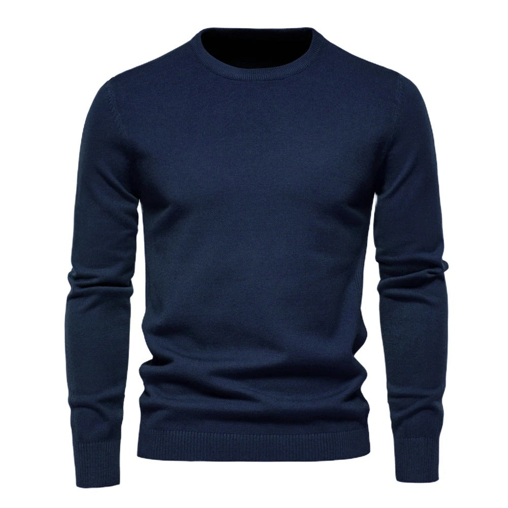 Myk og varm menns vintergenser, slimfit design med O-hals for en moderne look.