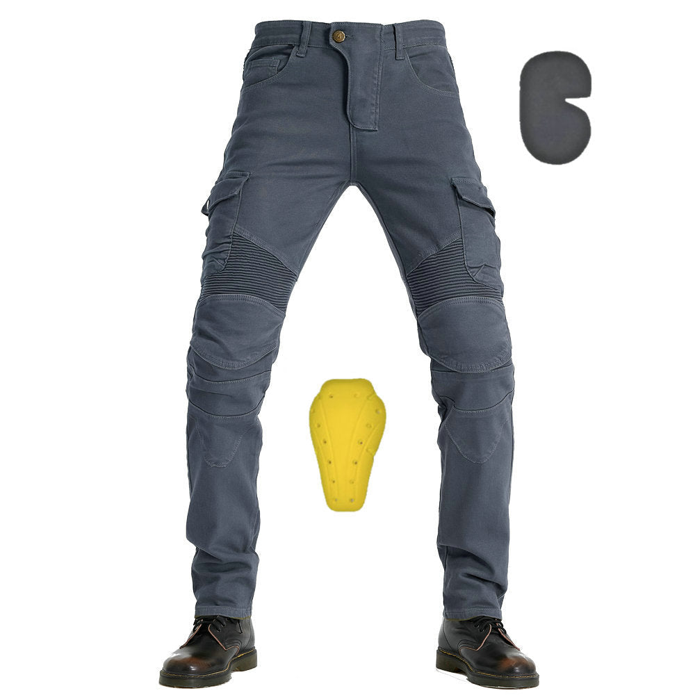 Menns slitesterke mc-jeans som sikrer stil, komfort og beskyttelse for motorsyklister.