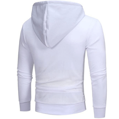 Nærbilde av stoffet på menns treningsjakke. Viser pustende kvalitet i polyester/bomull for komfort.