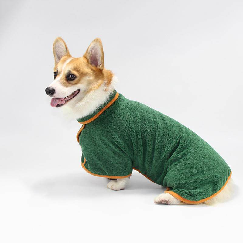 Myk, superabsorberende mikrofiber hundebadekåpe; perfekt tørkehåndkle for våte kjæledyr.
