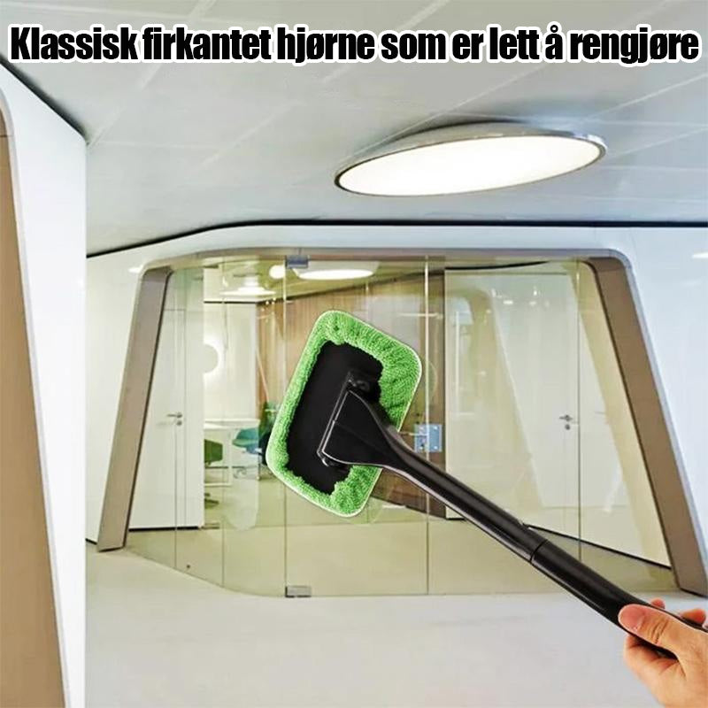 "Mikrofiber vindusrenser i grønn plast for effektiv bilvask, perfekt for innvendig og utvendig rengjøring."
