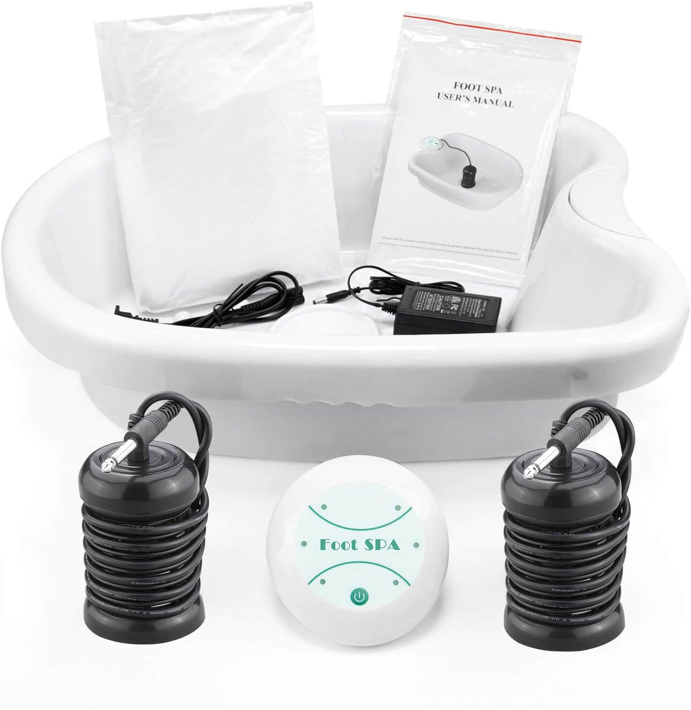 Mini Detox Fot Spa Maskin for hjemmebruk. Liten ionisk fotrenser for velvære og avslapning.