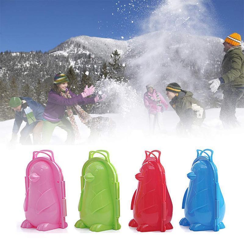 "Mini snømannform for barn, fargerik og lett design, perfekt for snøballer og lek, beskytter små hender mot kulde."