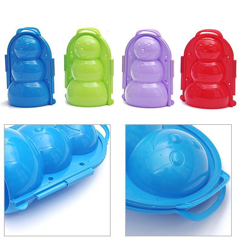 "Mini snømannform for barn, fargerik og lett design, perfekt for snøballer og lek, beskytter små hender mot kulde."