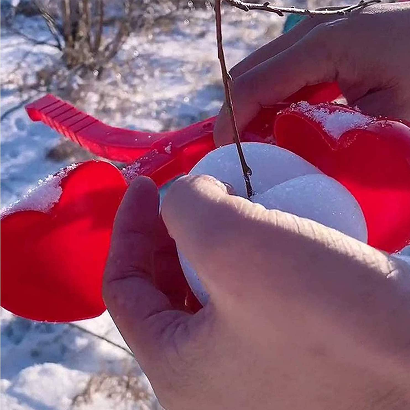 "Mini snømannform for barn, fargerik og lett design, perfekt for snøballer og lek, beskytter små hender mot kulde."