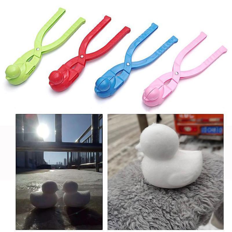 "Mini snømannform for barn, fargerik og lett design, perfekt for snøballer og lek, beskytter små hender mot kulde."